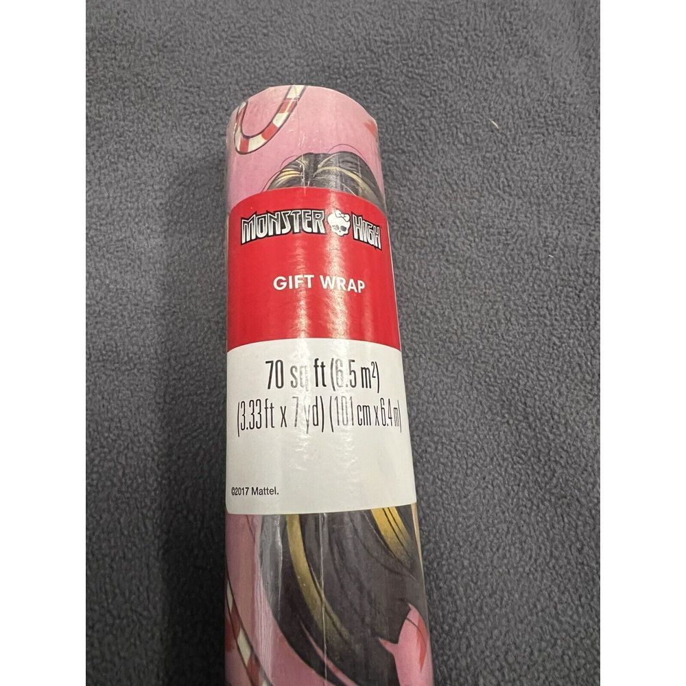 Monster High Gift Wrap Wrapping Paper American Greetings 70 sq Ft‎ Mattel 2017